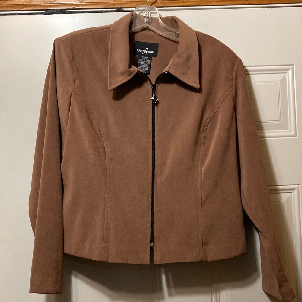 Positive Attitude‎ Tan Women's Blazer 14P